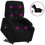 Sta-Op-Massagestoel Stof Zwart
