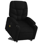 Sta-Op-Massagestoel Stof Zwart