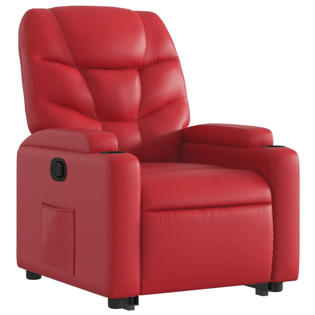 Sta-Op-Stoel Kunstleer Rood
