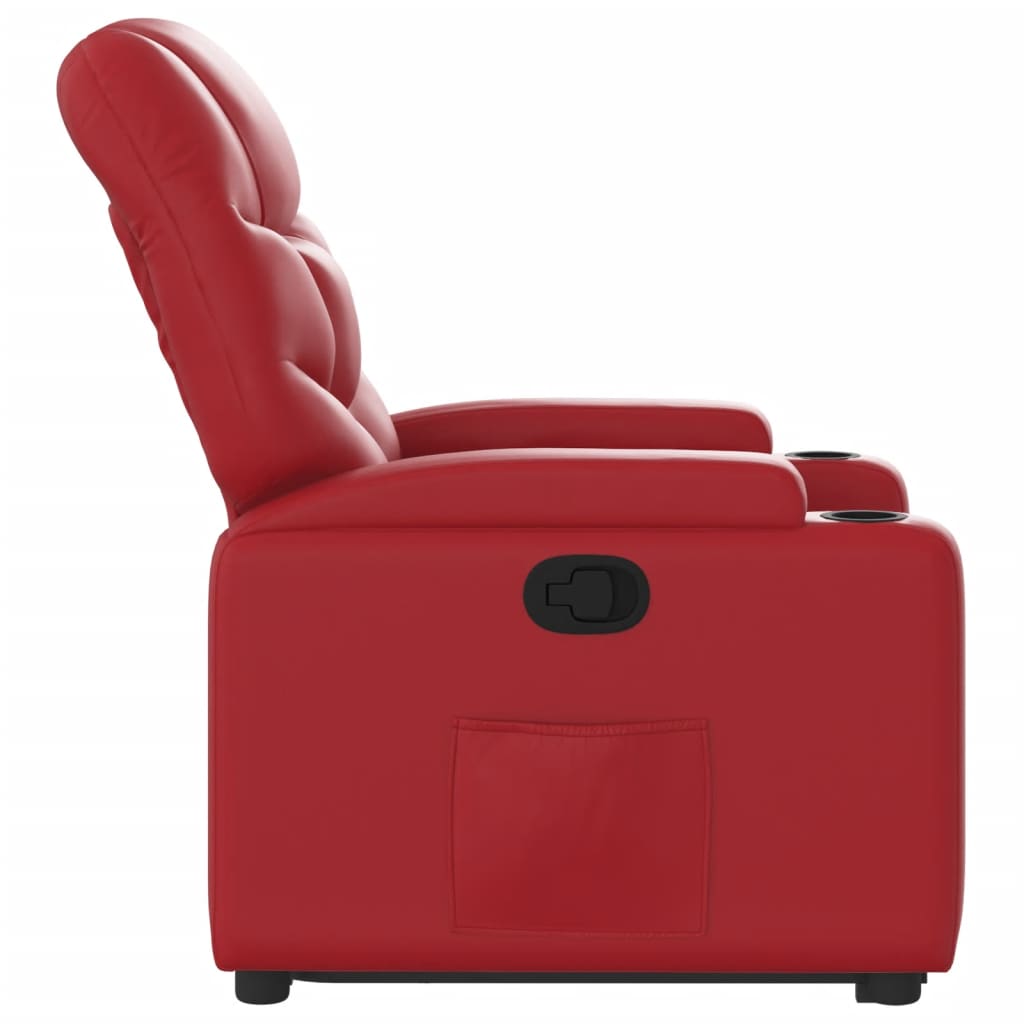 Sta-Op-Stoel Kunstleer Rood