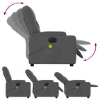 Massagestoel Stof Donkergrijs