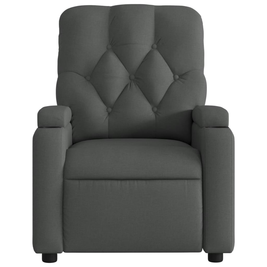 Massagestoel Stof Donkergrijs
