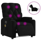 Massagestoel Stof Zwart