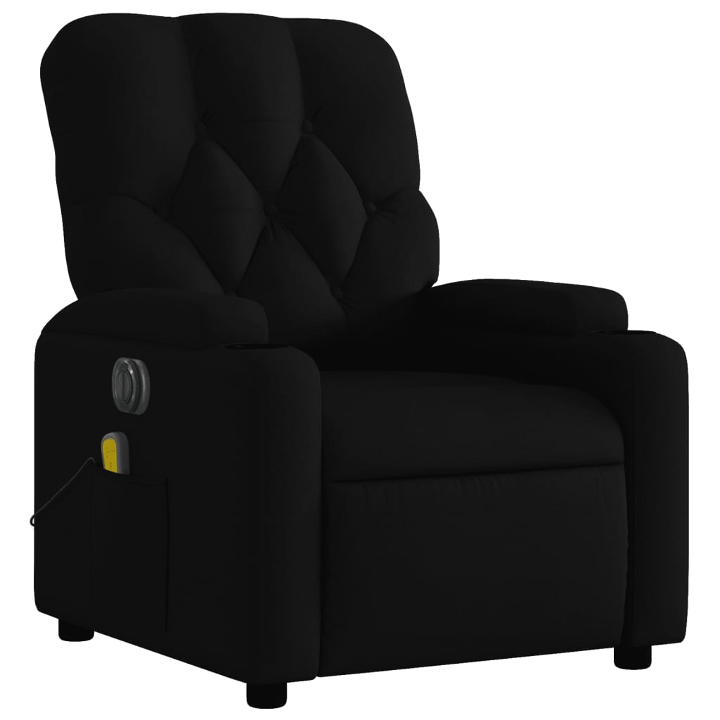 Massagestoel Stof Zwart