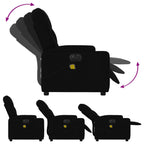 Massagestoel Stof Zwart