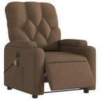 Massagestoel Stof Bruin