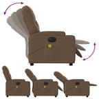 Massagestoel Stof Bruin
