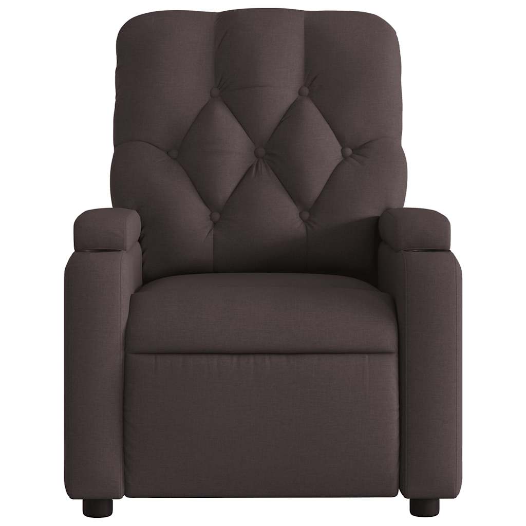 Massagestoel Stof Donkerbruin