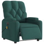 Massagestoel Stof Donkergroen