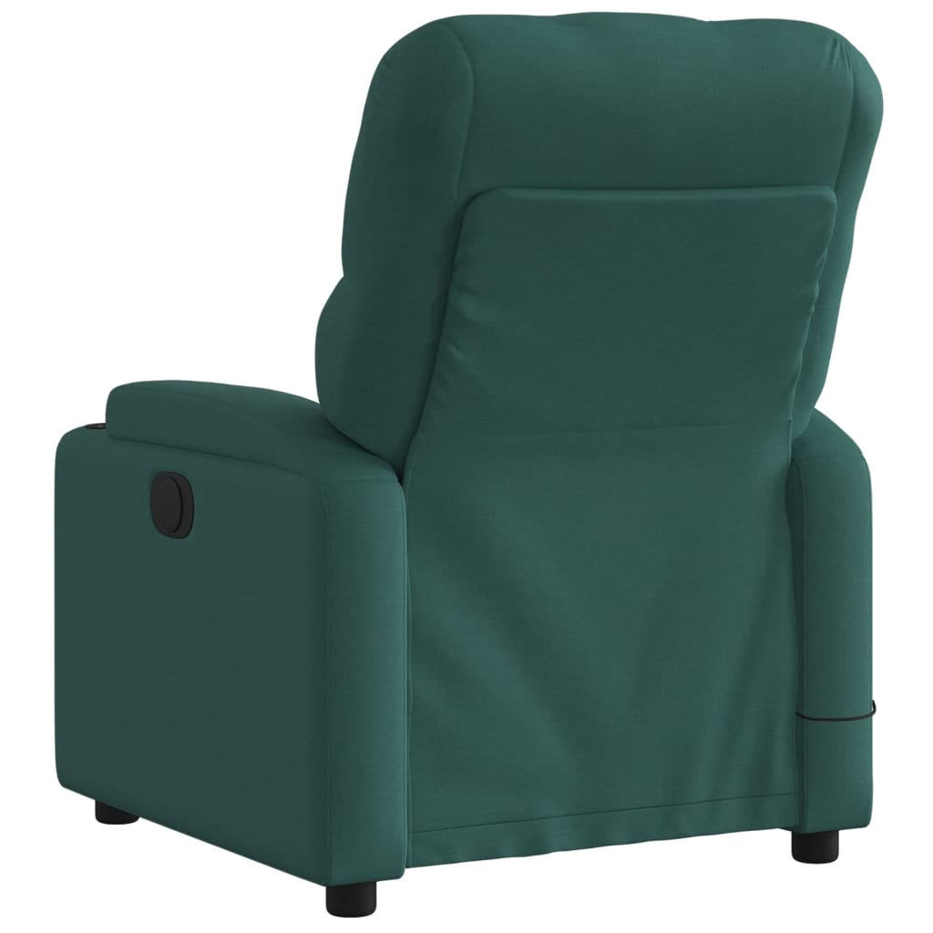 Massagestoel Stof Donkergroen