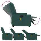Massagestoel Stof Donkergroen