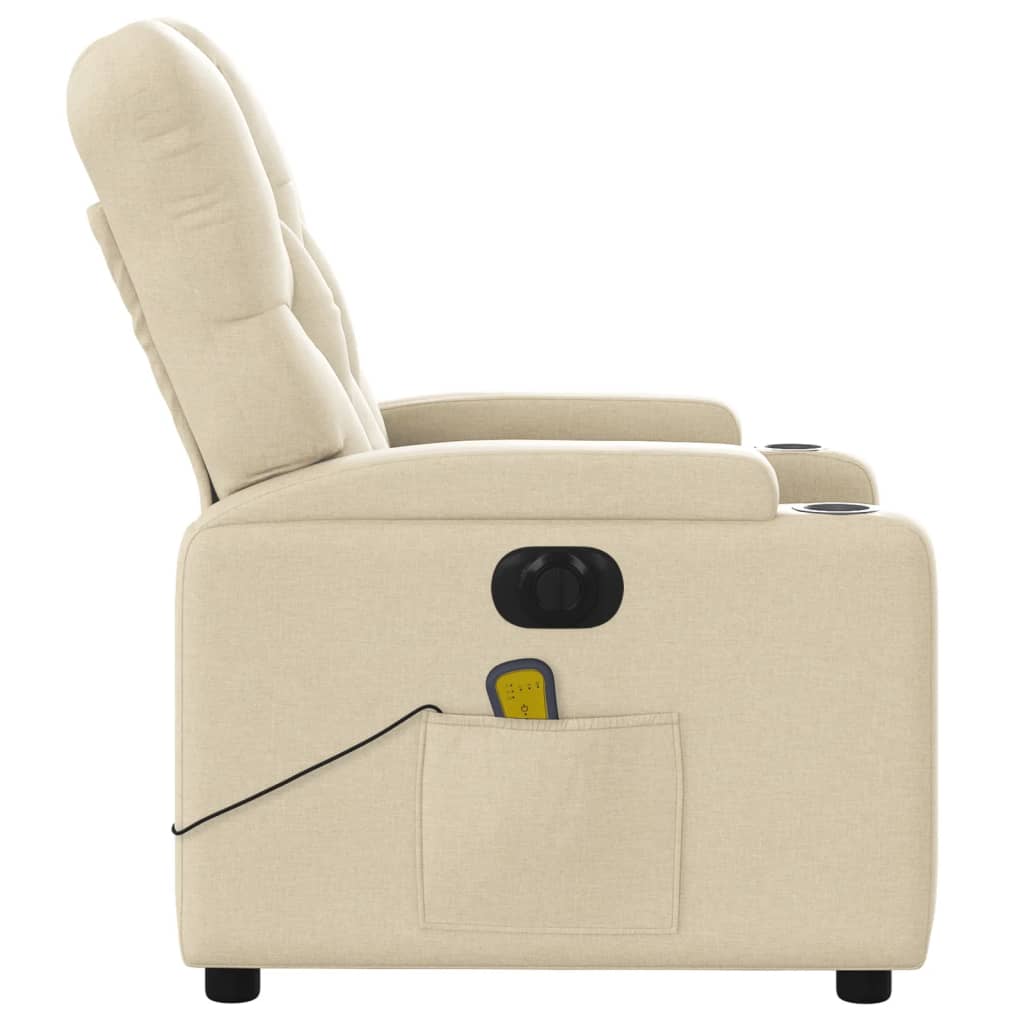 Massagestoel Stof Kleurig Crème