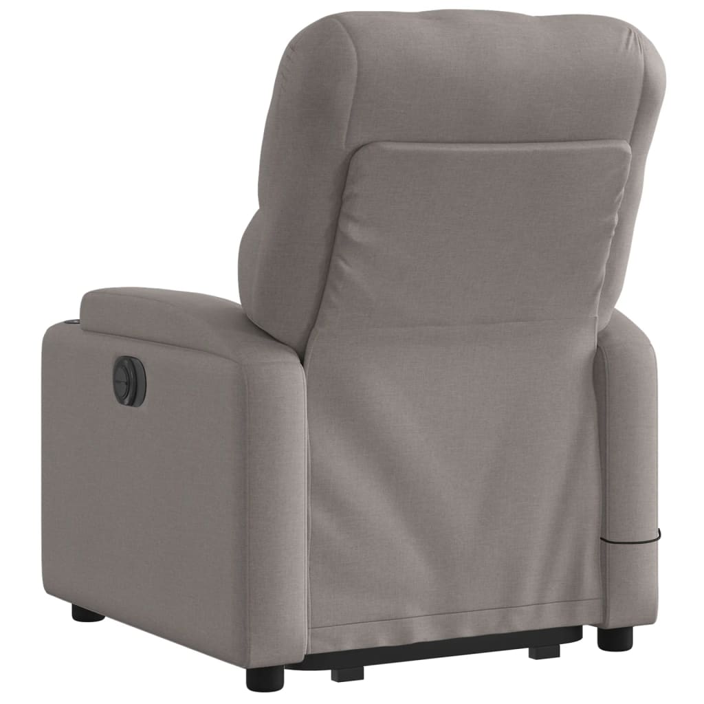 Sta-Op-Massagestoel Verstelbaar Stof Taupe