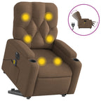 Sta-Op-Massagestoel Stof Bruin