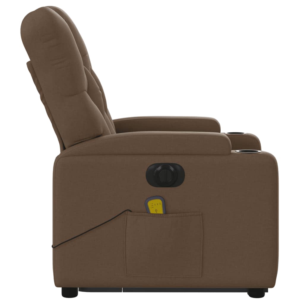 Sta-Op-Massagestoel Stof Bruin