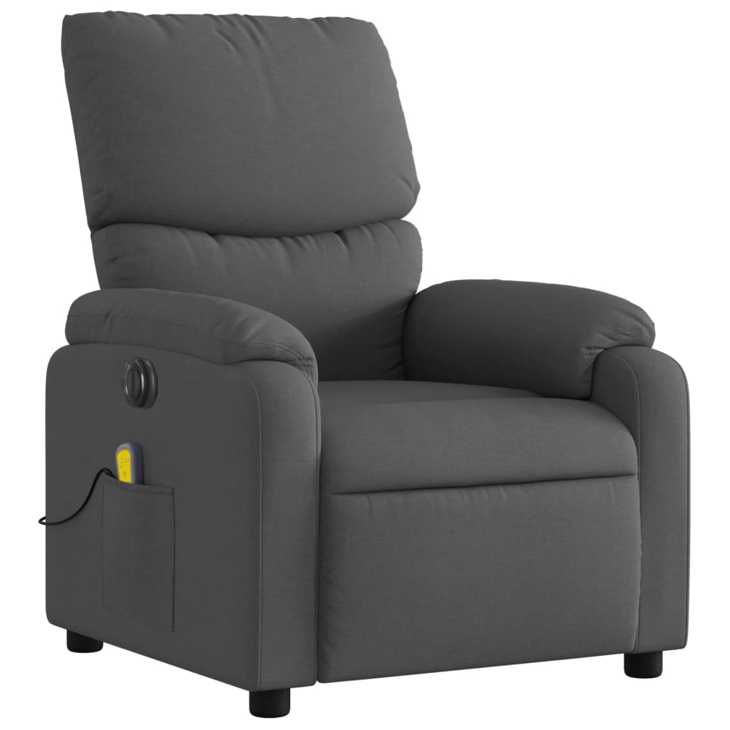 Massagestoel Stof Donkergrijs