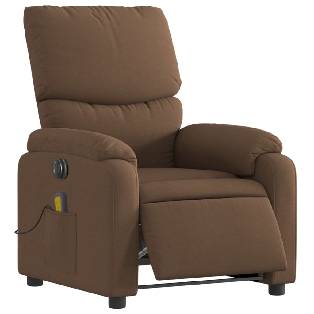 Massagestoel Stof Bruin