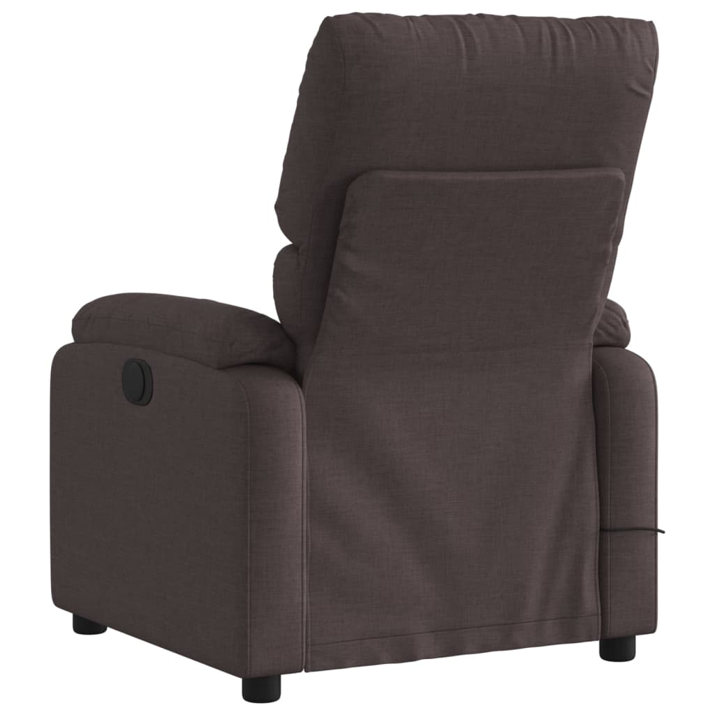 Massagestoel Stof Donkerbruin