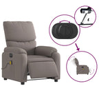 Massagestoel Stof Taupe