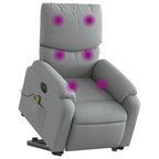 Sta-Op-Massagestoel Stof Lichtgrijs