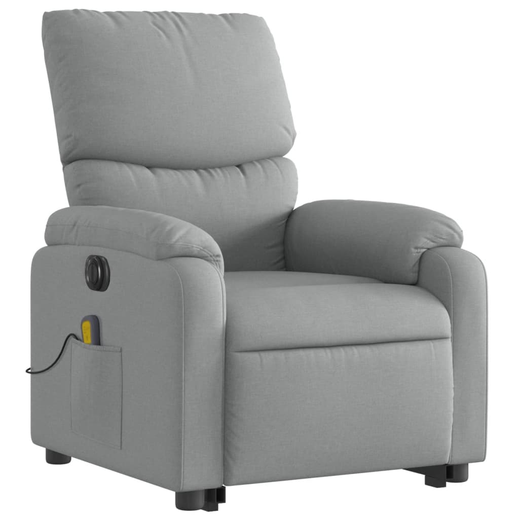 Sta-Op-Massagestoel Stof Lichtgrijs