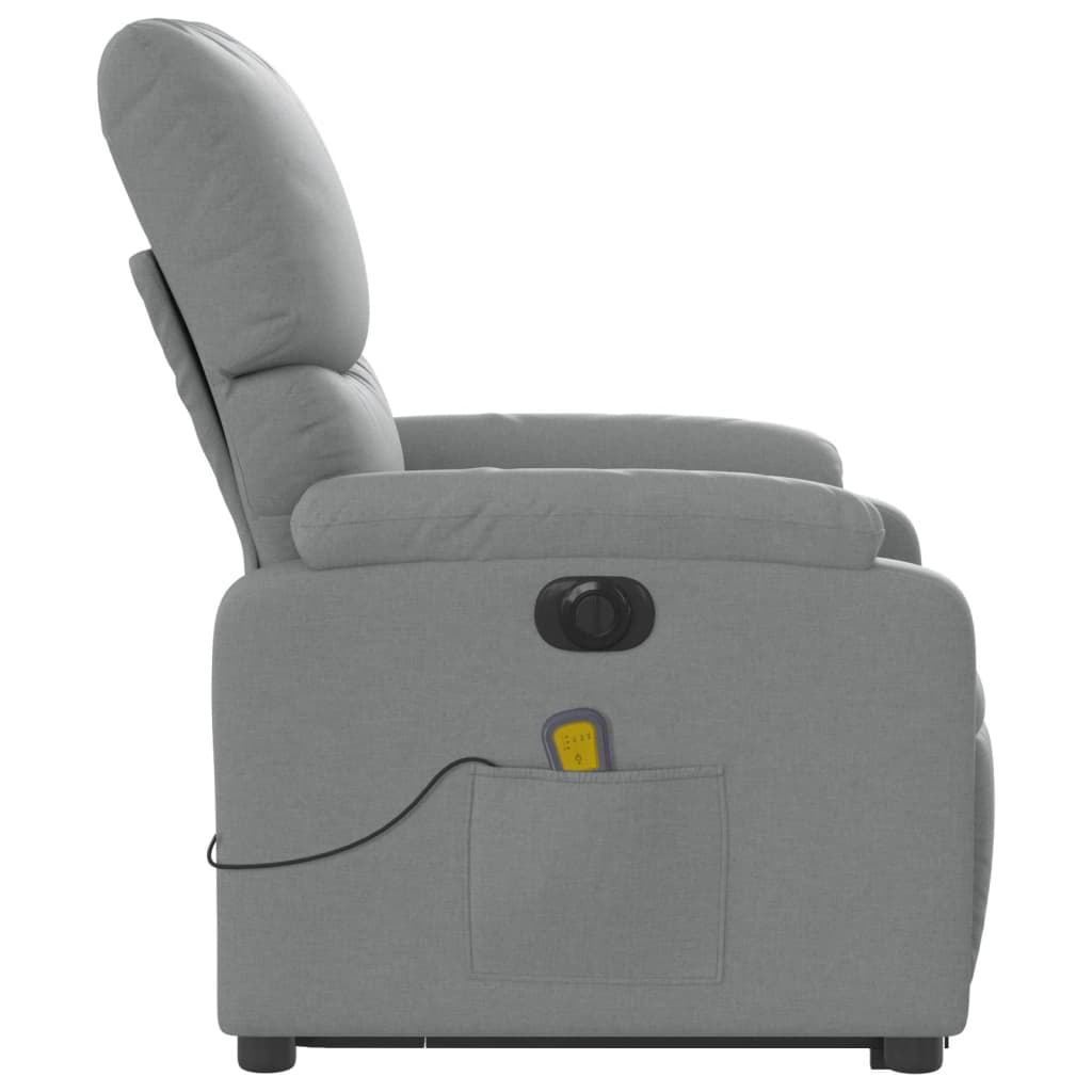 Sta-Op-Massagestoel Stof Lichtgrijs