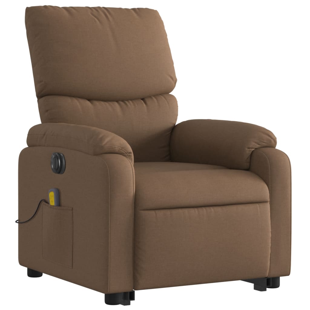 Sta-Op-Massagestoel Stof Bruin
