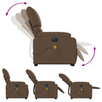 Sta-Op-Massagestoel Stof Bruin