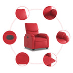 Sta-Op-Stoel Kunstleer Rood