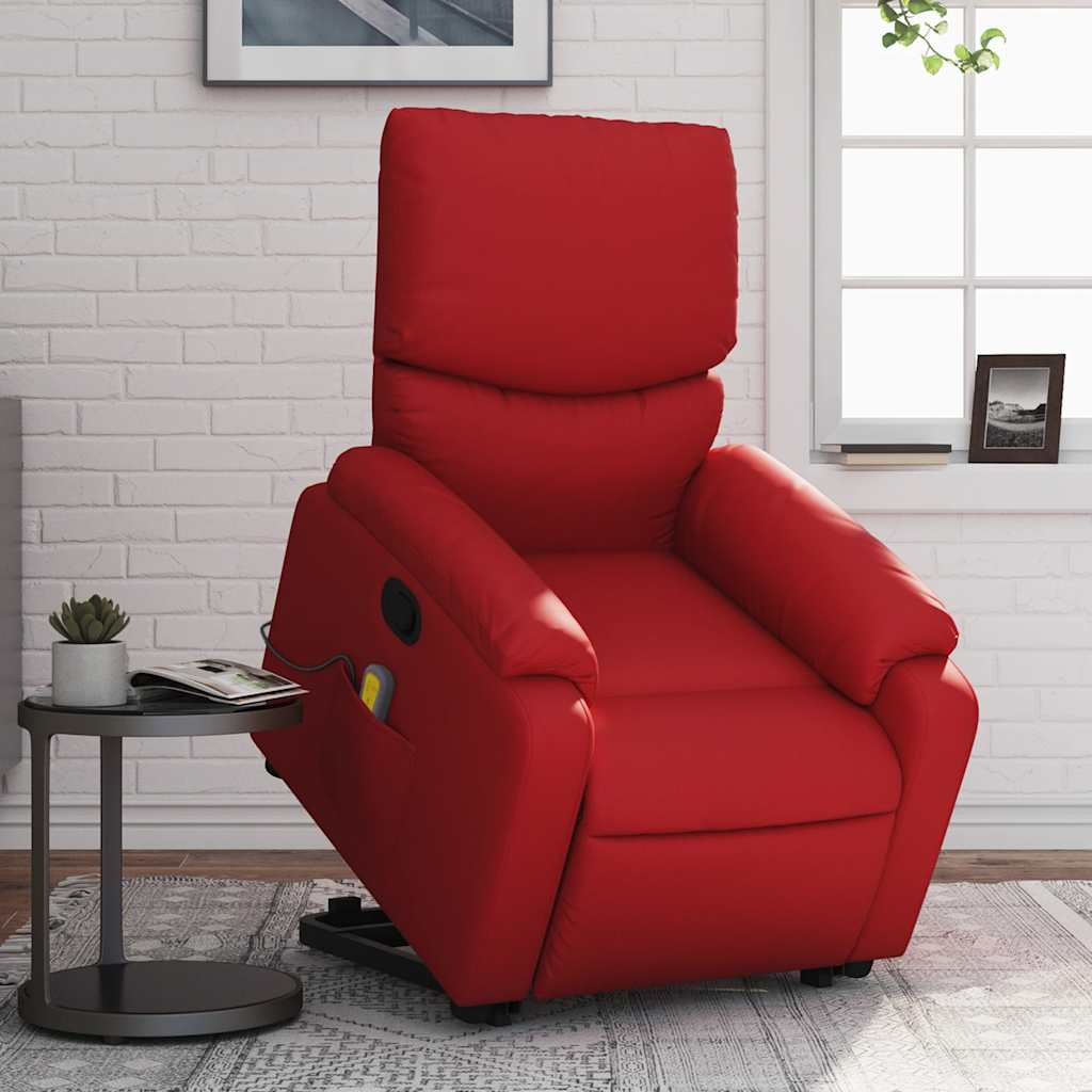 Sta-Op-Stoel Kunstleer Rood