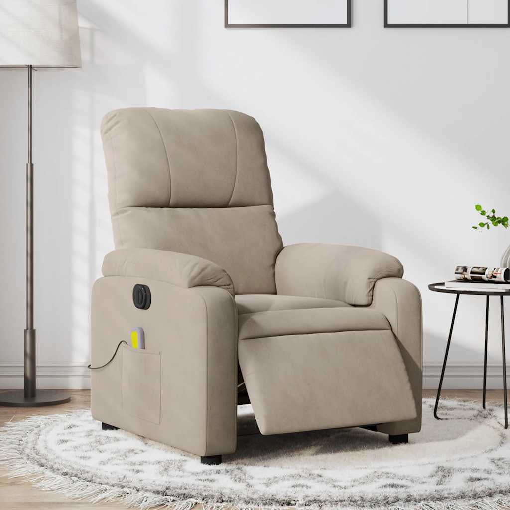 Massagestoel Microvezelstof Taupe