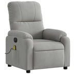 Massagestoel Microvezelstof Lichtgrijs