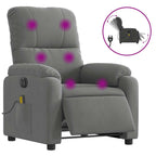 Massagestoel Microvezelstof Donkergrijs