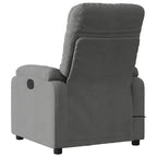 Massagestoel Microvezelstof Donkergrijs