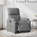 Massagestoel Microvezelstof Donkergrijs