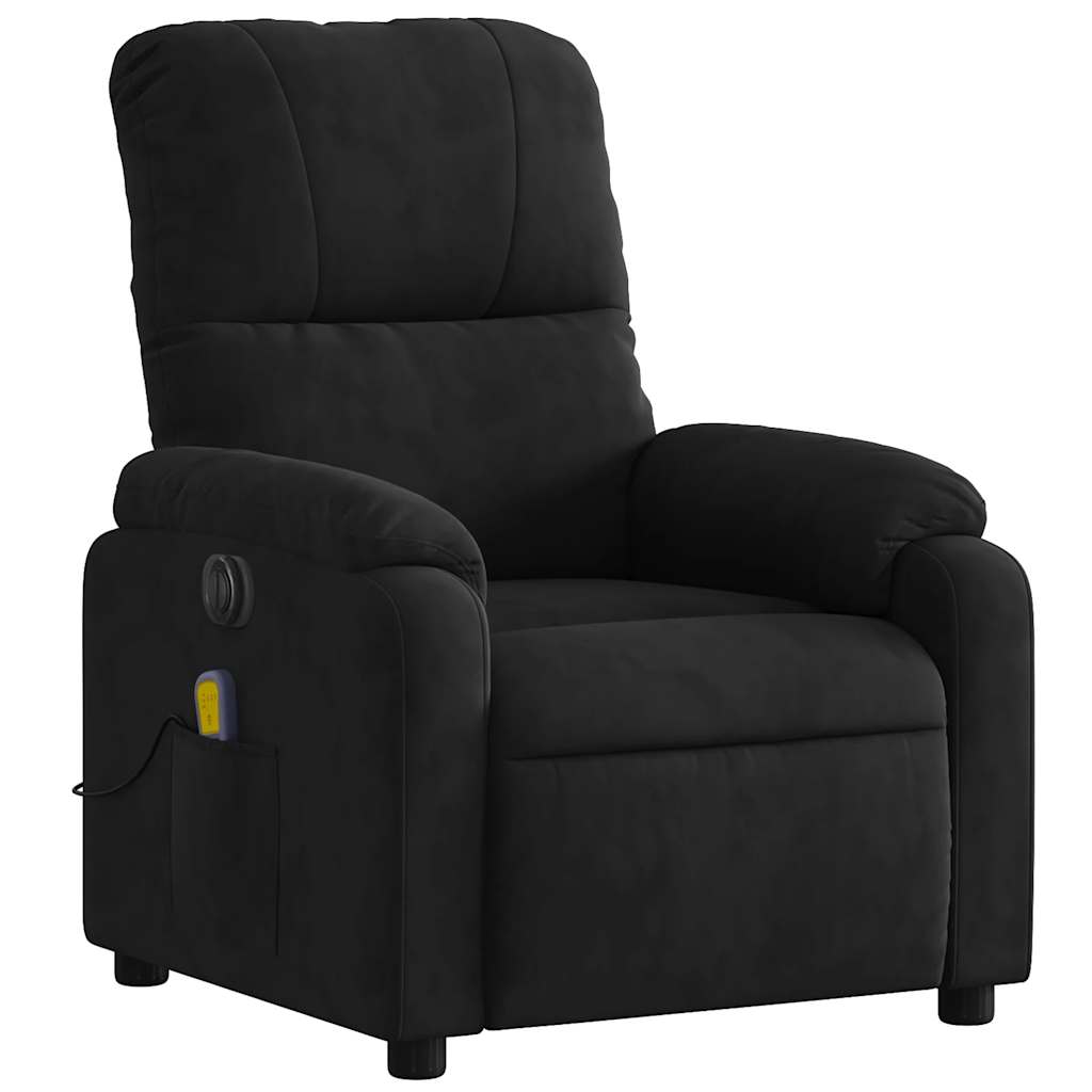 Massagestoel Microvezelstof Zwart