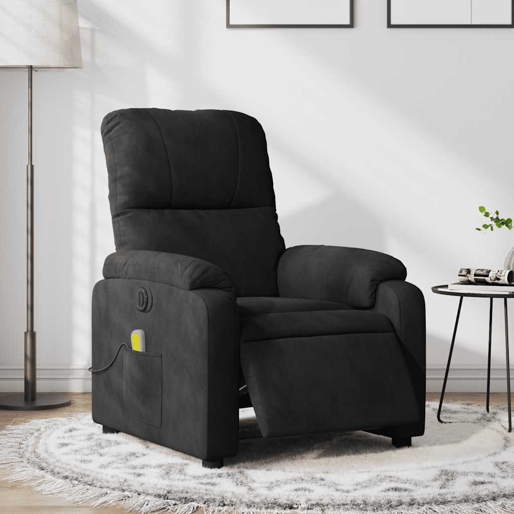 Massagestoel Microvezelstof Zwart
