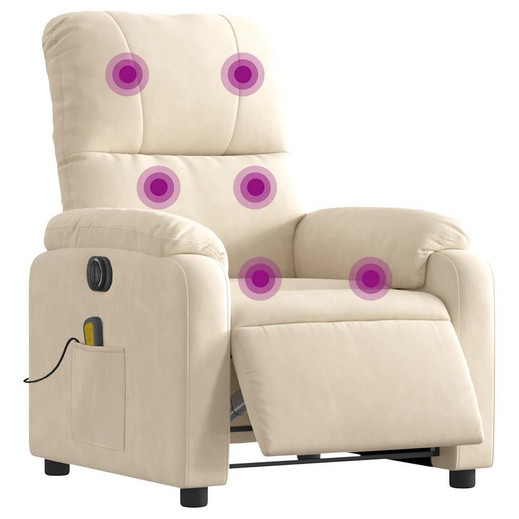 Massagestoel Microvezelstof Beige