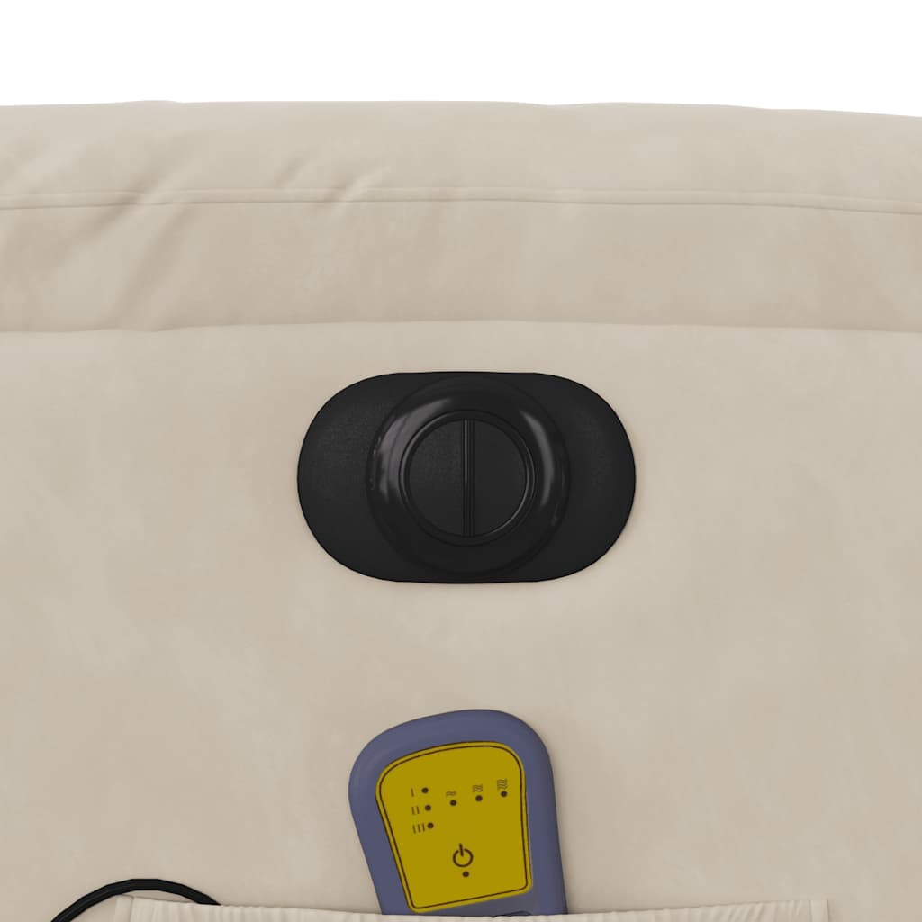 Massagestoel Microvezelstof Beige