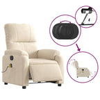 Massagestoel Microvezelstof Beige
