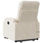 Sta-Op-Massagestoel Verstelbaar Microvezelstof Beige