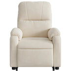 Sta-Op-Massagestoel Verstelbaar Microvezelstof Beige