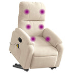 Sta-Op-Massagestoel Microvezelstof Beige