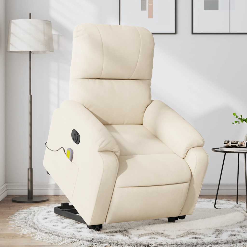 Sta-Op-Massagestoel Microvezelstof Beige