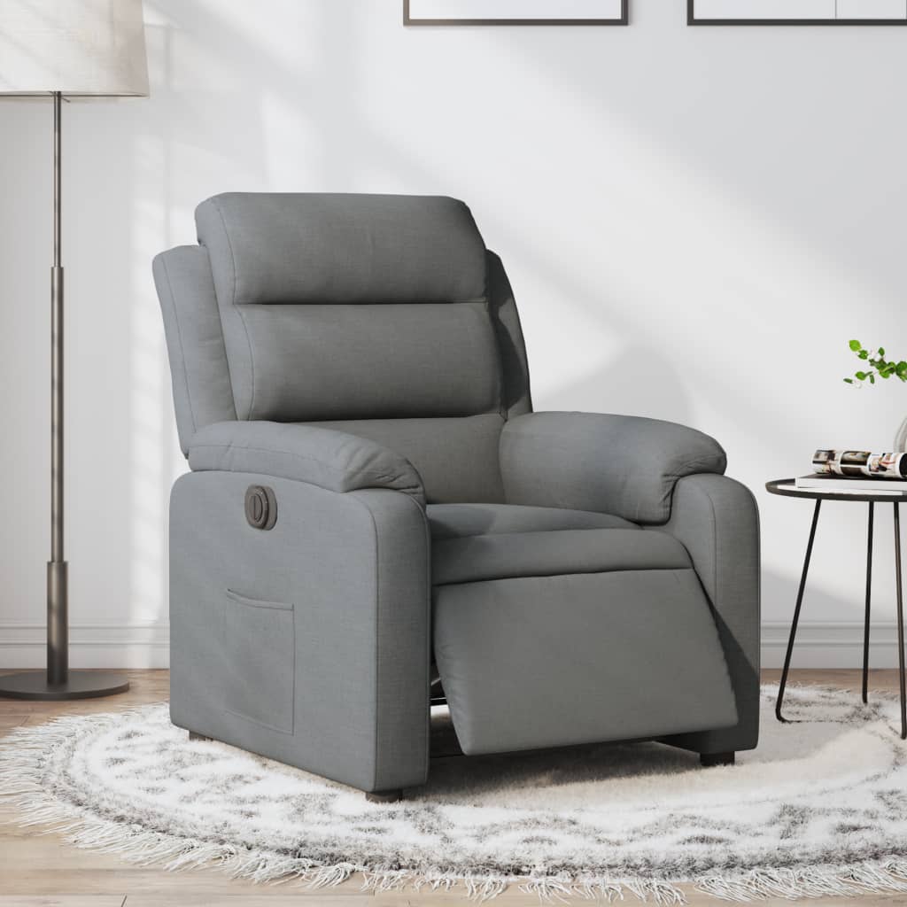 Massagestoel Stof Donkergrijs