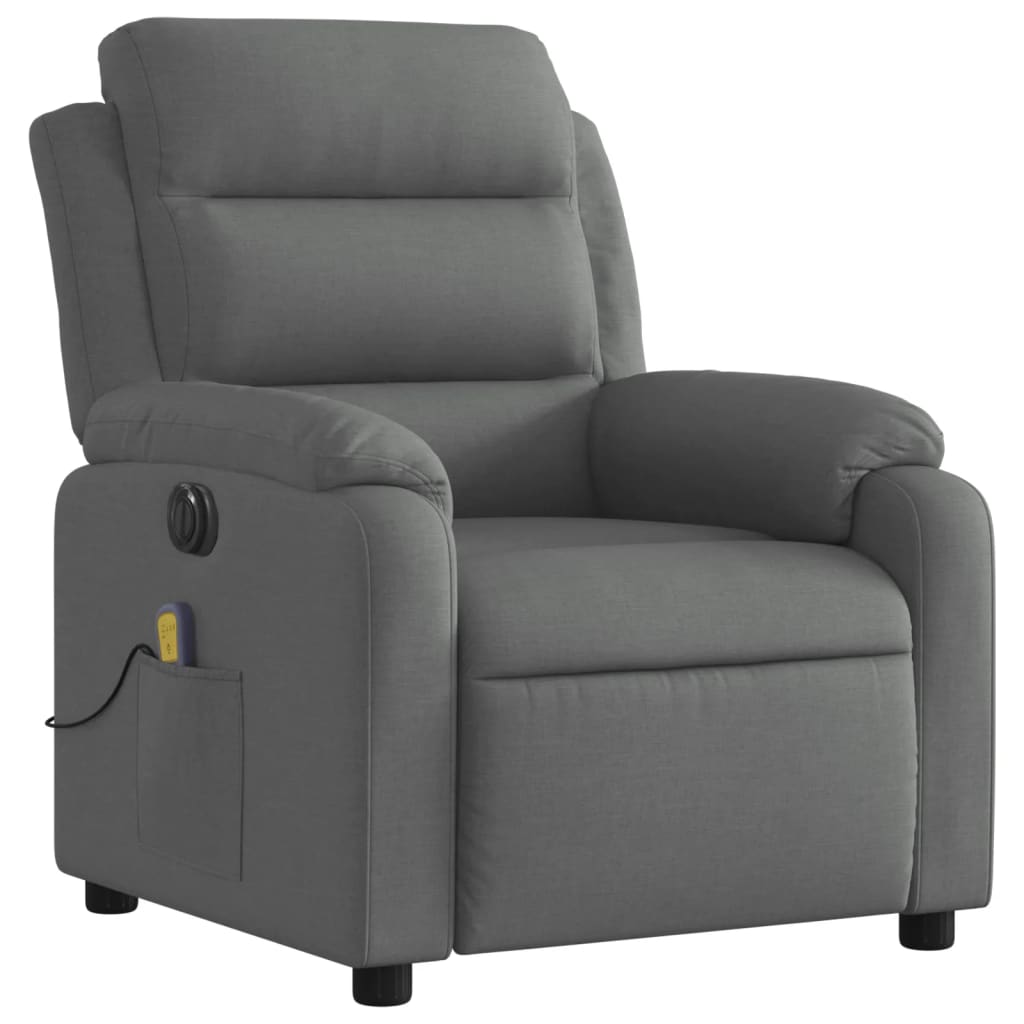 Massagestoel Stof Donkergrijs