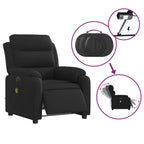 Massagestoel Stof Zwart