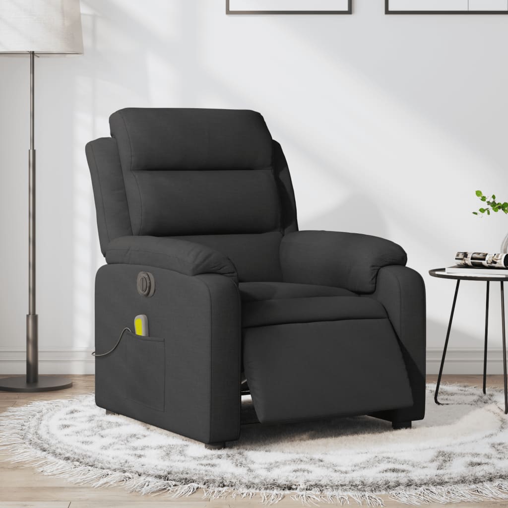Massagestoel Stof Zwart