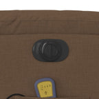 Massagestoel Stof Bruin