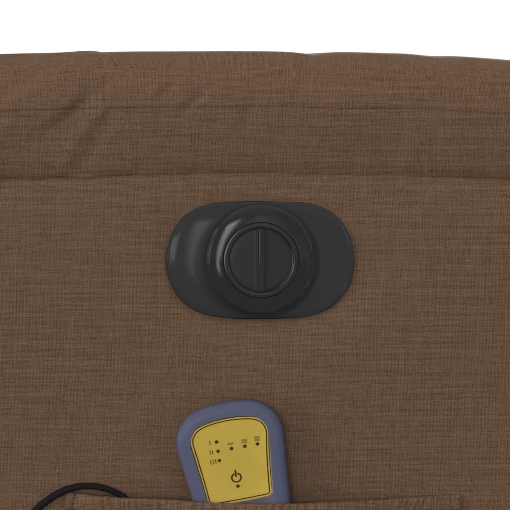 Massagestoel Stof Bruin